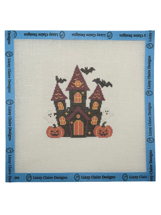 Haunted House - 18 mesh - 8 x 8 - Needlepoint Canvas