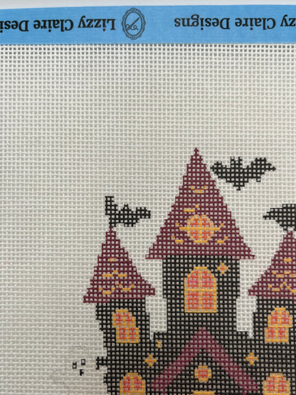 Haunted House - 18 mesh - 8 x 8 - Needlepoint Canvas