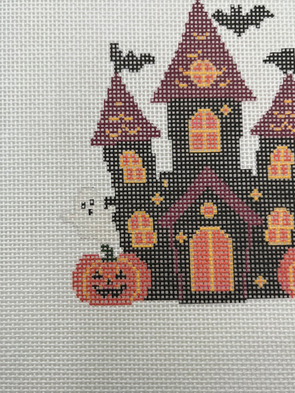 Haunted House - 18 mesh - 8 x 8 - Needlepoint Canvas