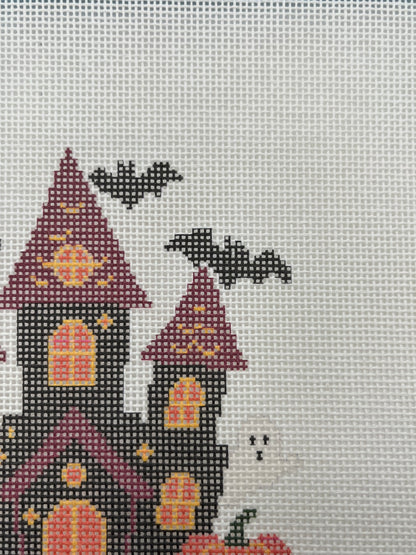 Haunted House - 18 mesh - 8 x 8 - Needlepoint Canvas