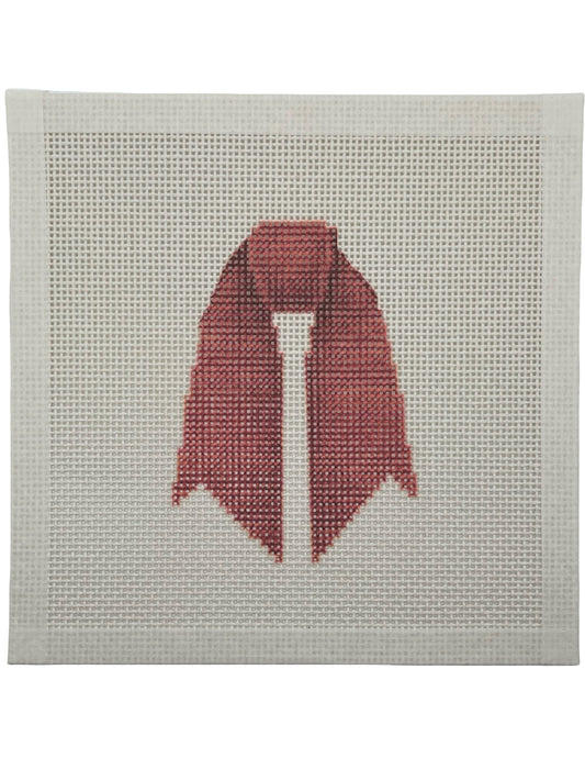 Red Wreath Sash - 13 mesh - 7 x 7 - Needlepoint Canvas