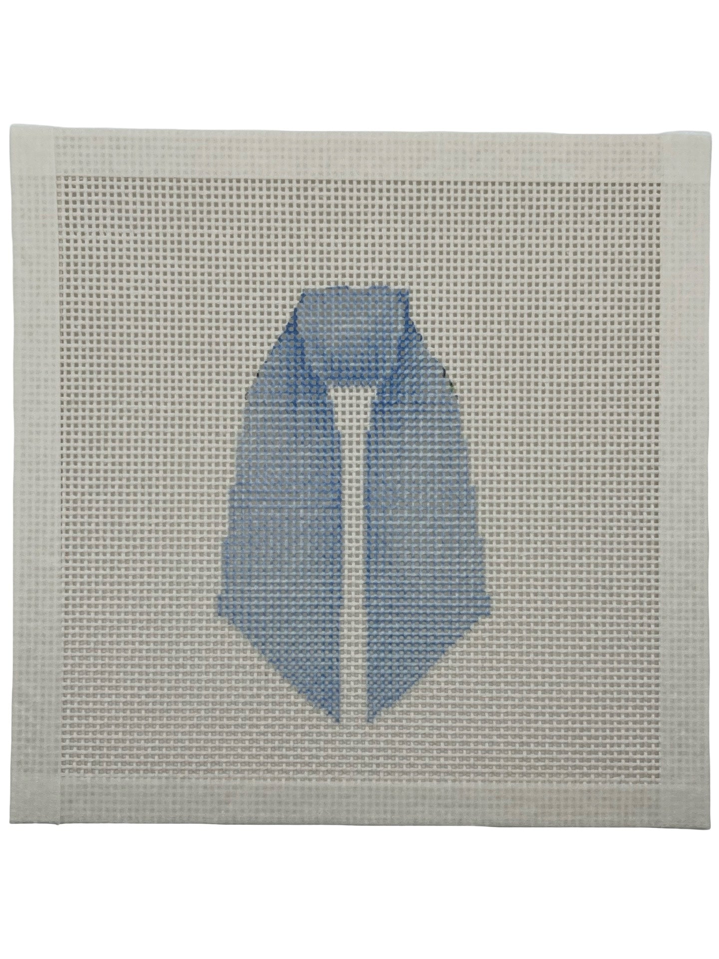 Blue Wreath Sash - 13 mesh - 7 x 7 - Needlepoint Canvas