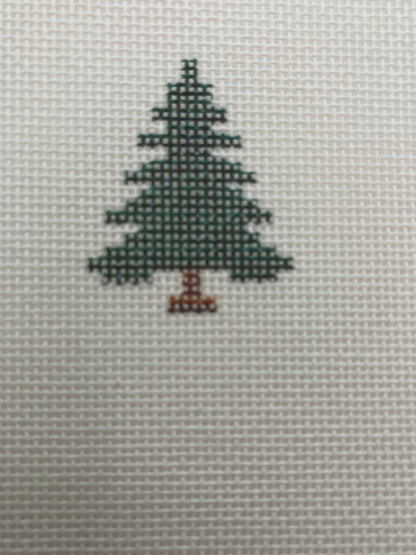 Seasonal Wreath Bauble - 18 mesh - 8 x 8 - Needlepoint Canvas