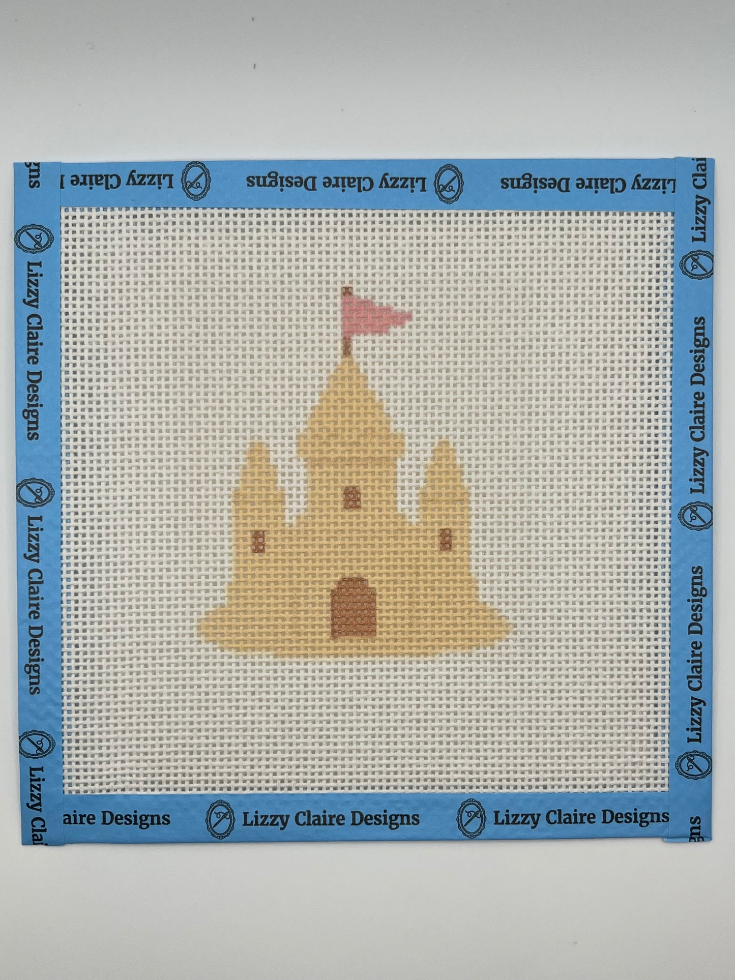 Sandcastle - 13 mesh - 7 x 7 - Needlepoint Canvas