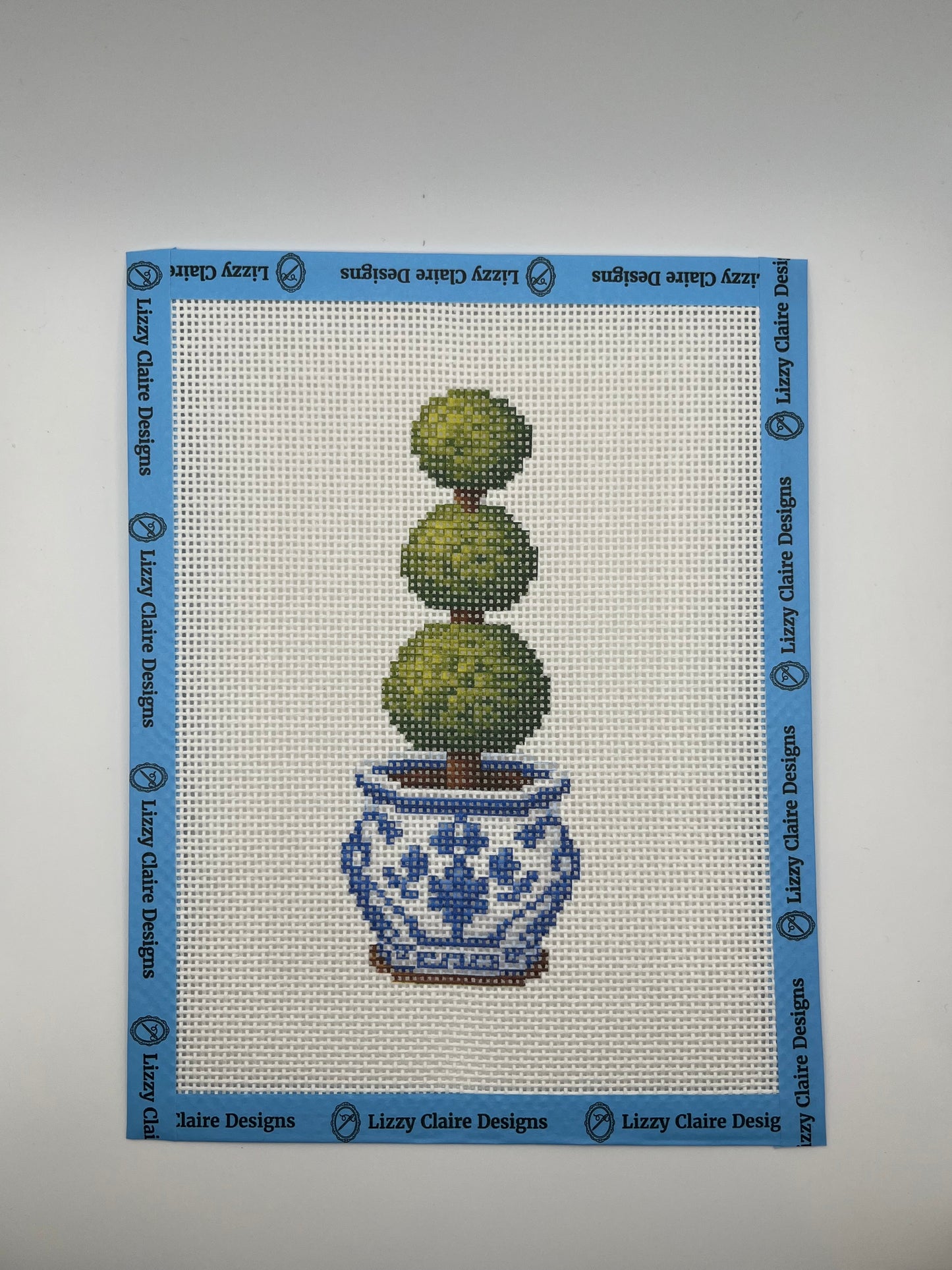 Chinoiserie Topiary - 13 Mesh - 7 x 9 - Needlepoint Canvas