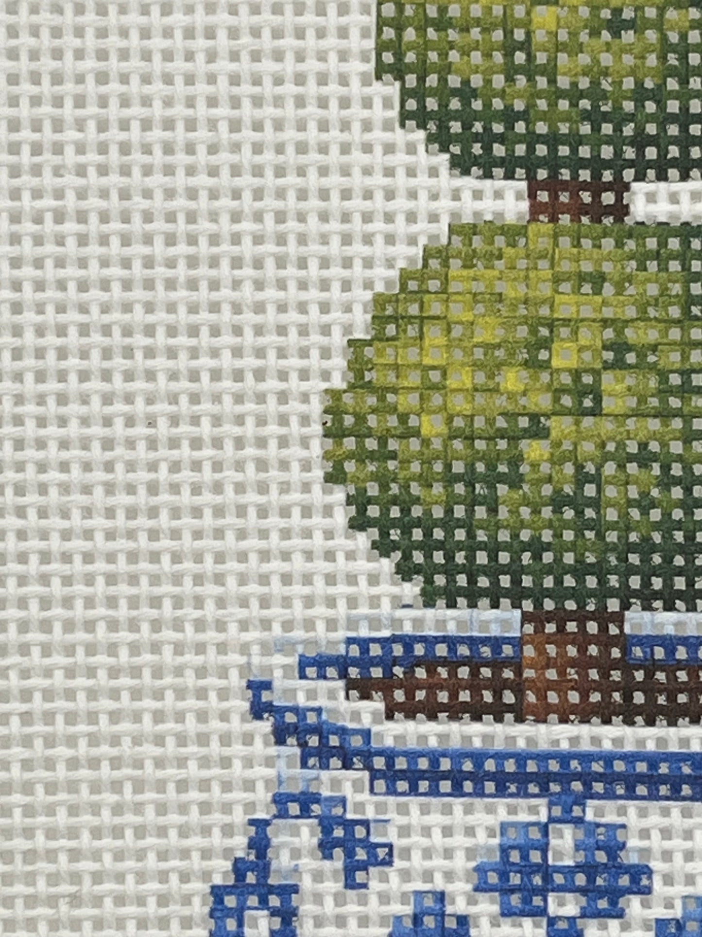Chinoiserie Topiary - 13 Mesh - 7 x 9 - Needlepoint Canvas
