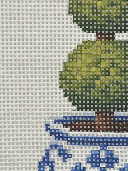 Chinoiserie Topiary - 13 Mesh - 7 x 9 - Needlepoint Canvas