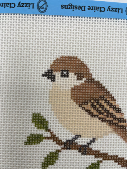 Sparrow - 13 mesh - 7 x 7 - Needlepoint Canvas
