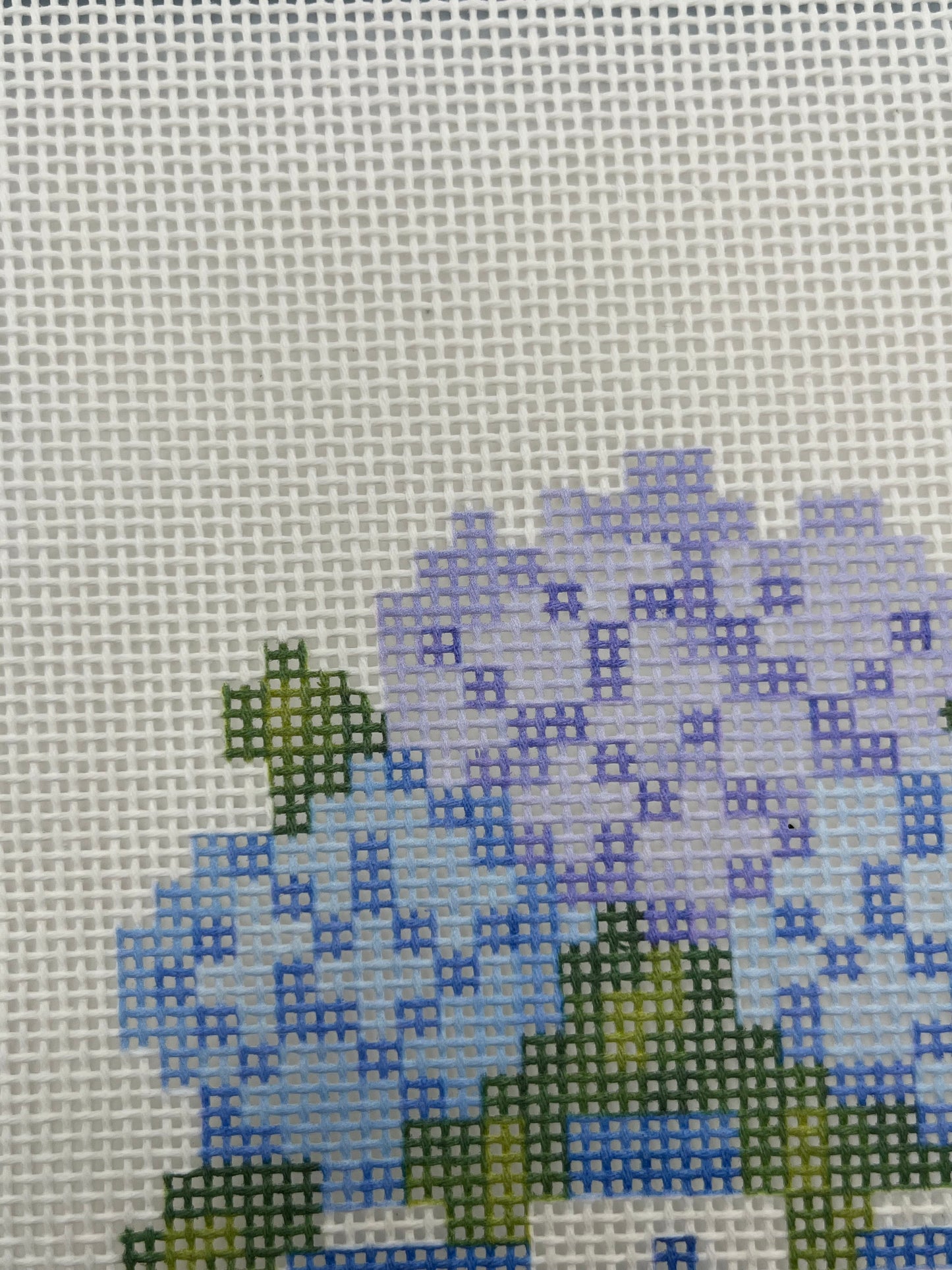 Hydrangeas in a Ginger Jar - 13 mesh - 8 x 10 - Needlepoint Canvas