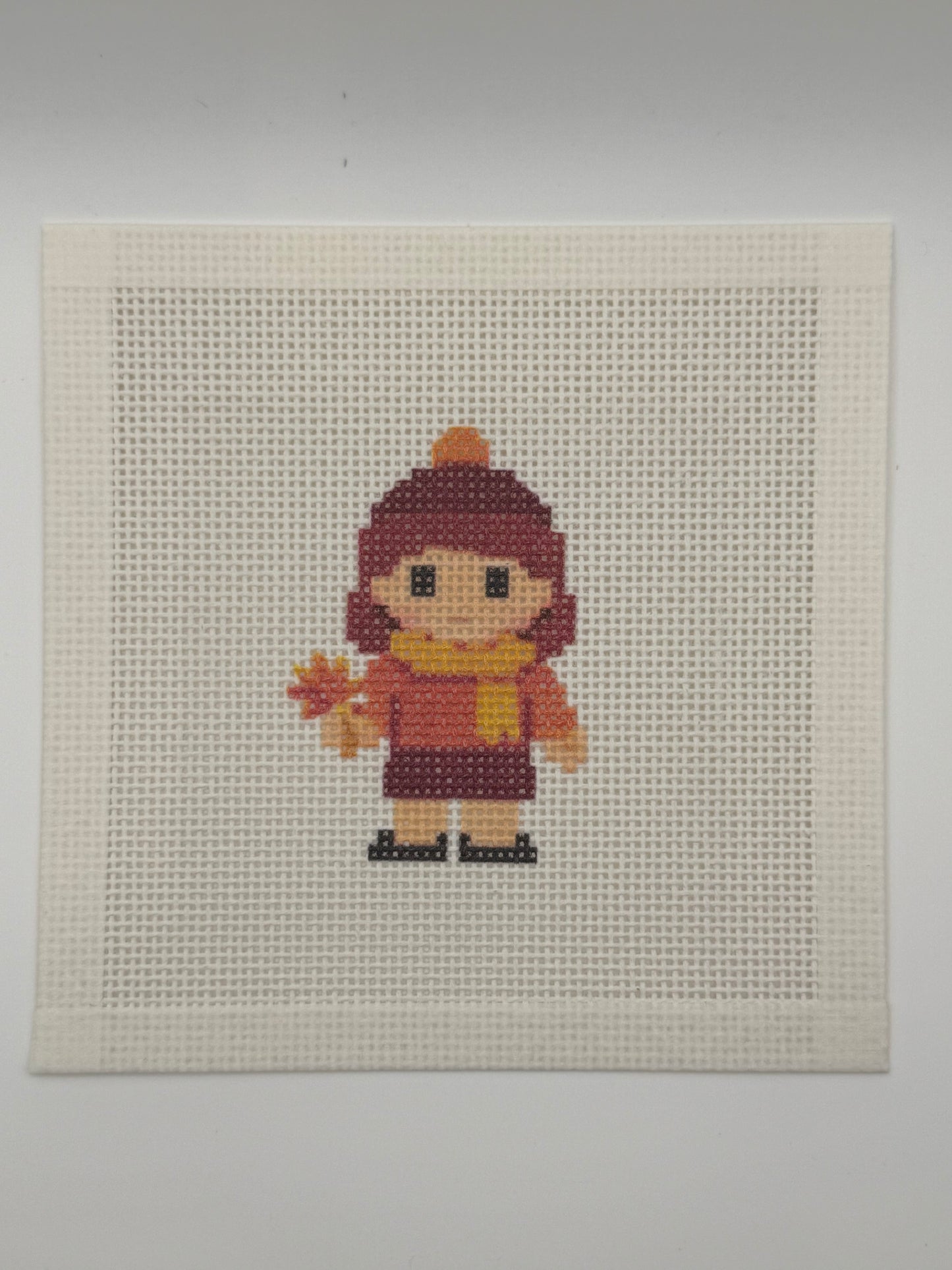 Fall Lizzy Claire - 13 mesh - 6 x 6 - Needlepoint Canvas
