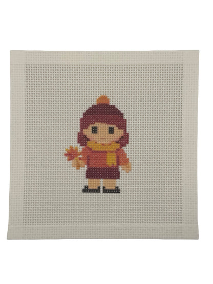 Fall Lizzy Claire - 13 mesh - 6 x 6 - Needlepoint Canvas