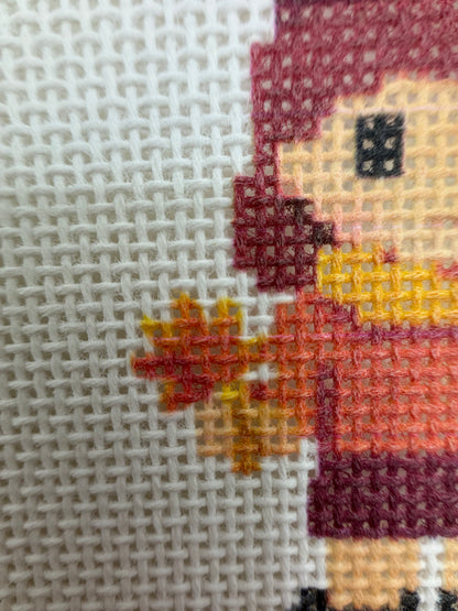 Fall Lizzy Claire - 13 mesh - 6 x 6 - Needlepoint Canvas