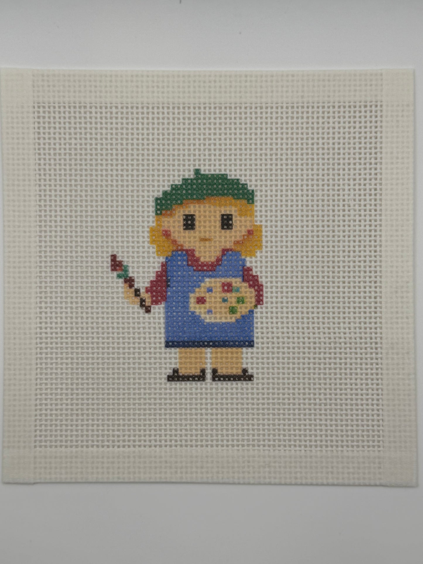 Artist Lizzy Claire - 13 mesh - 6 x 6 - Needlepoint Canvas
