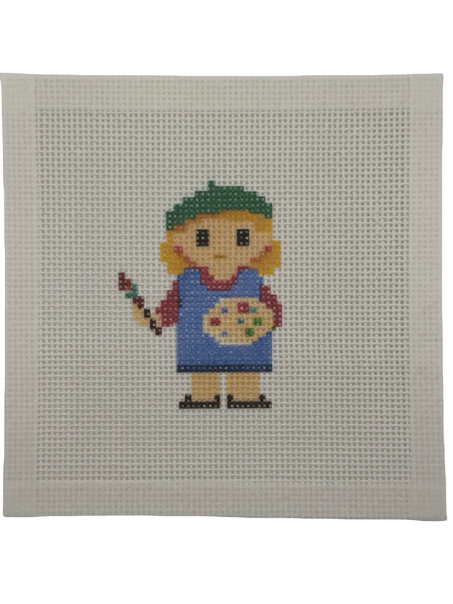 Artist Lizzy Claire - 13 mesh - 6 x 6 - Needlepoint Canvas