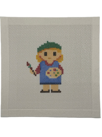 Artist Lizzy Claire - 13 mesh - 6 x 6 - Needlepoint Canvas