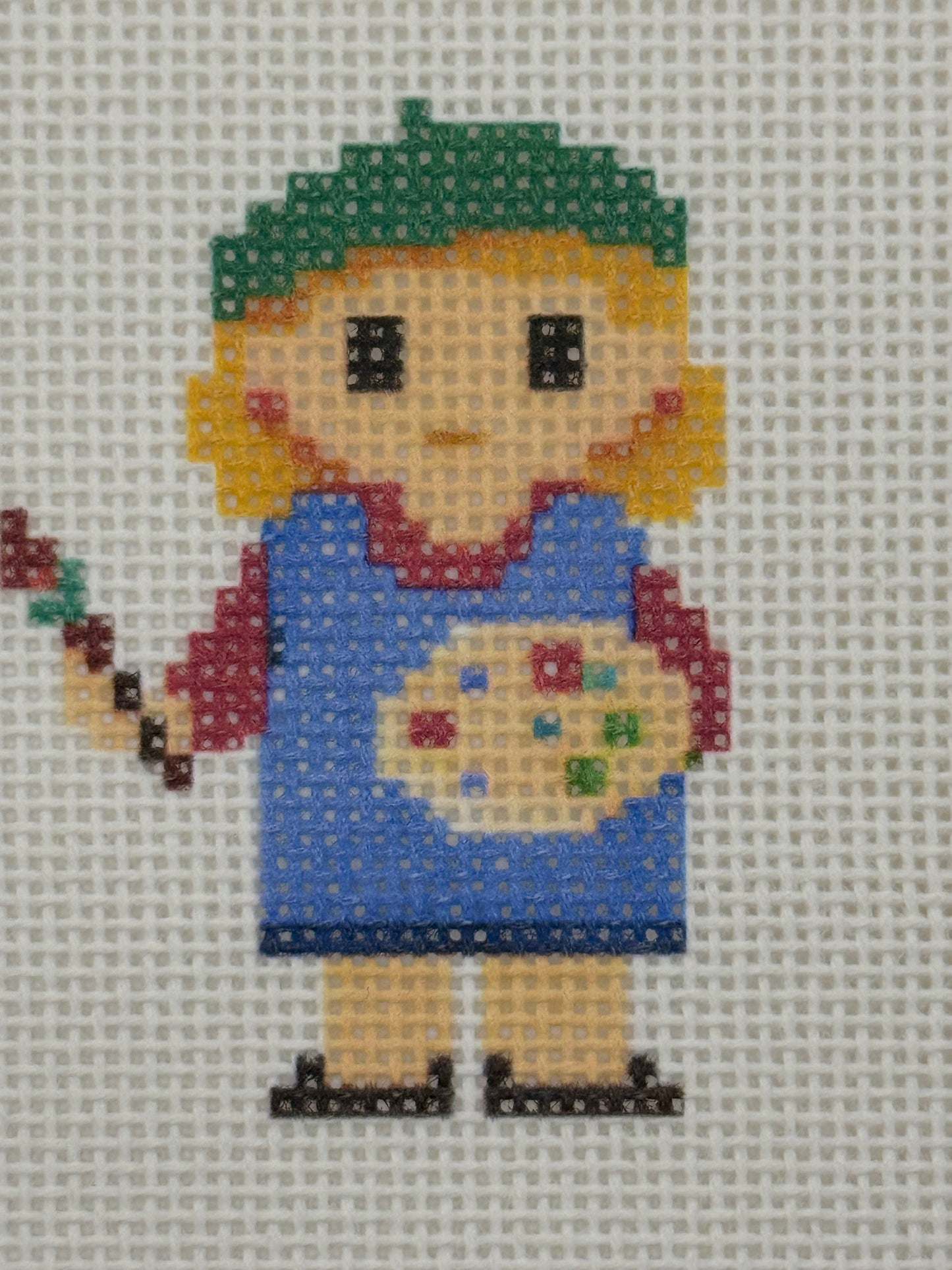 Artist Lizzy Claire - 13 mesh - 6 x 6 - Needlepoint Canvas