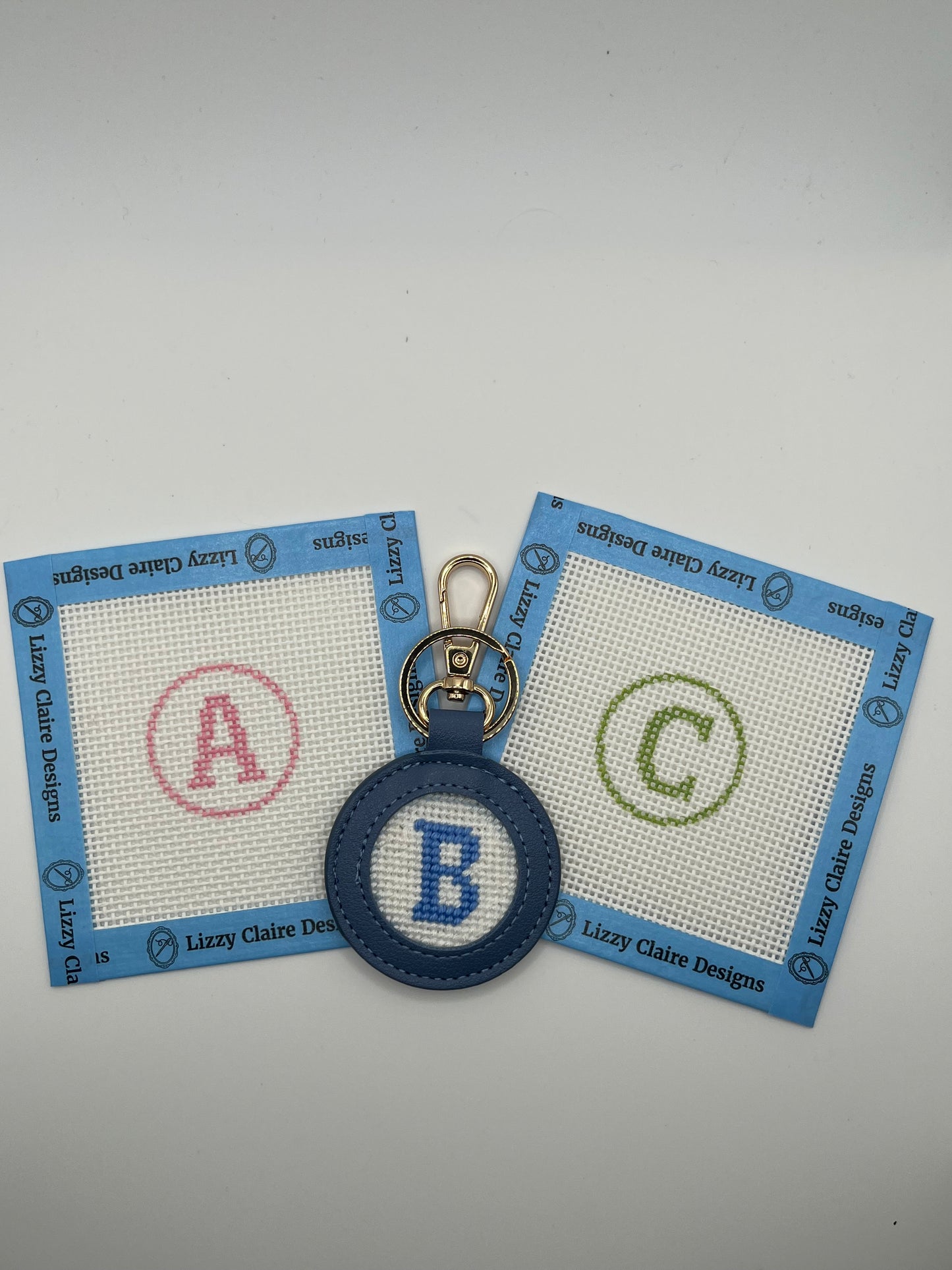 Mini "Initial" Round - 13 mesh - 4 x 4 - Needlepoint Canvas