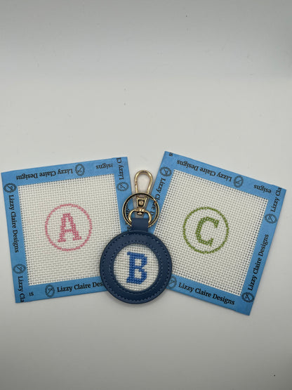 Mini "Initial" Round - 13 mesh - 4 x 4 - Needlepoint Canvas
