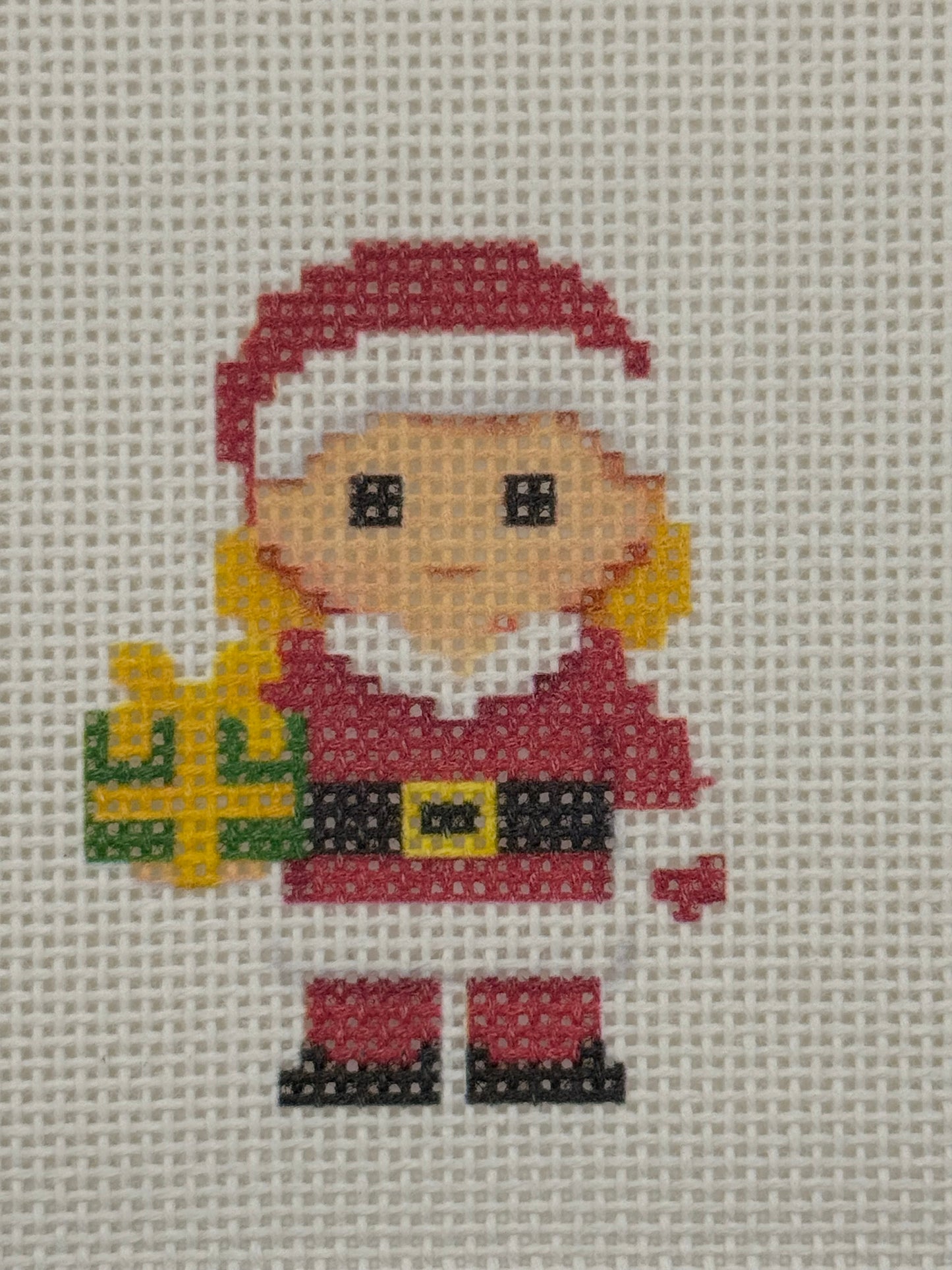 Santa Lizzy Claire - 13 mesh - 6 x 6 - Needlepoint Canvas