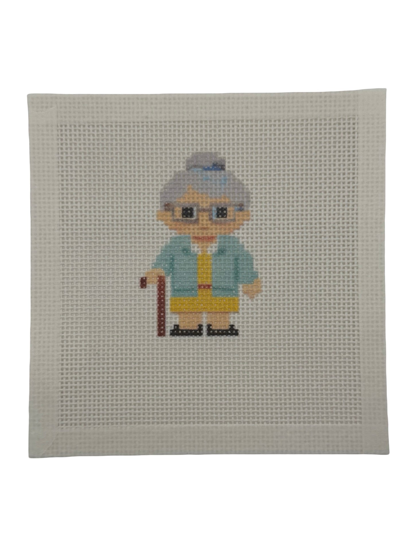 Grandma Lizzy Claire - 13 mesh - 6 x 6 - Needlepoint Canvas