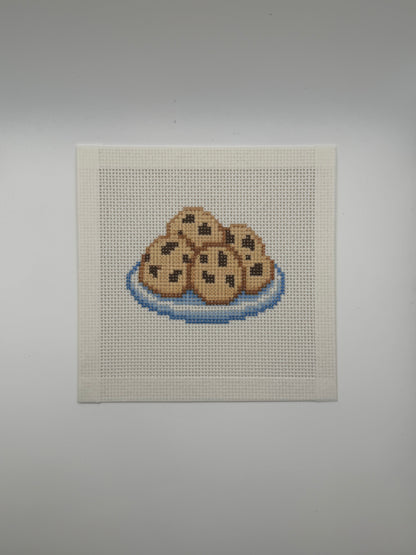 Chocolate Chip Cookies - 13 mesh - 6 x 6 - Needlepoint Canvas