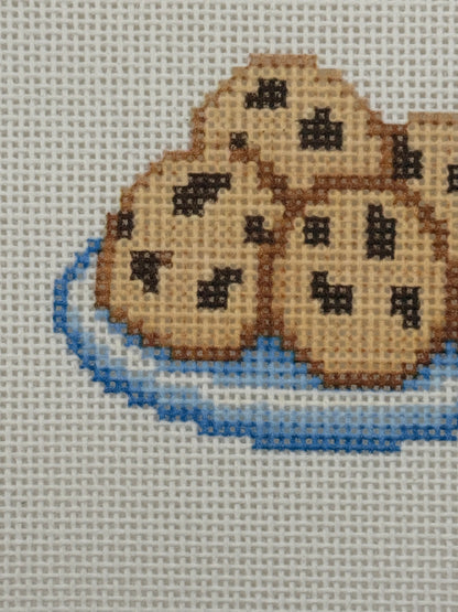Chocolate Chip Cookies - 13 mesh - 6 x 6 - Needlepoint Canvas