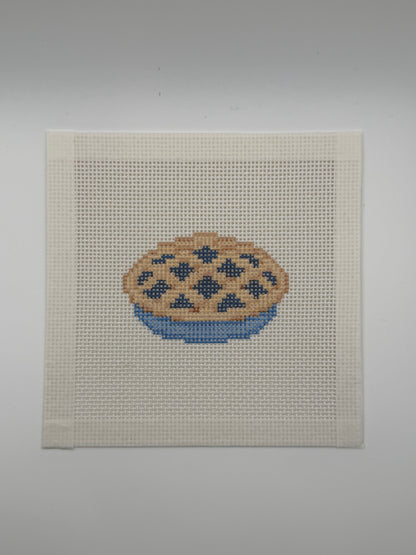 Blueberry Pie - 13 mesh - 6 x 6 - Needlepoint Canvas