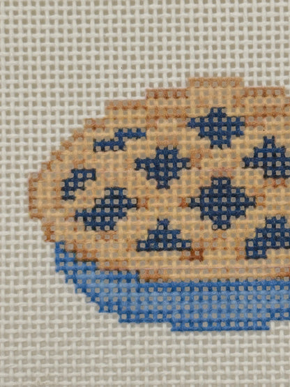 Blueberry Pie - 13 mesh - 6 x 6 - Needlepoint Canvas
