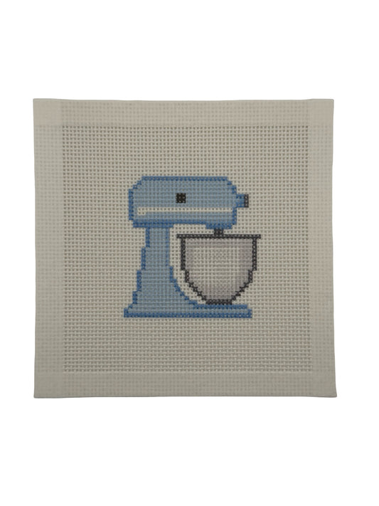 Blue Stand Mixer - 13 mesh - 6 x 6 - Needlepoint Canvas