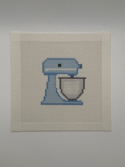 Blue Stand Mixer - 13 mesh - 6 x 6 - Needlepoint Canvas