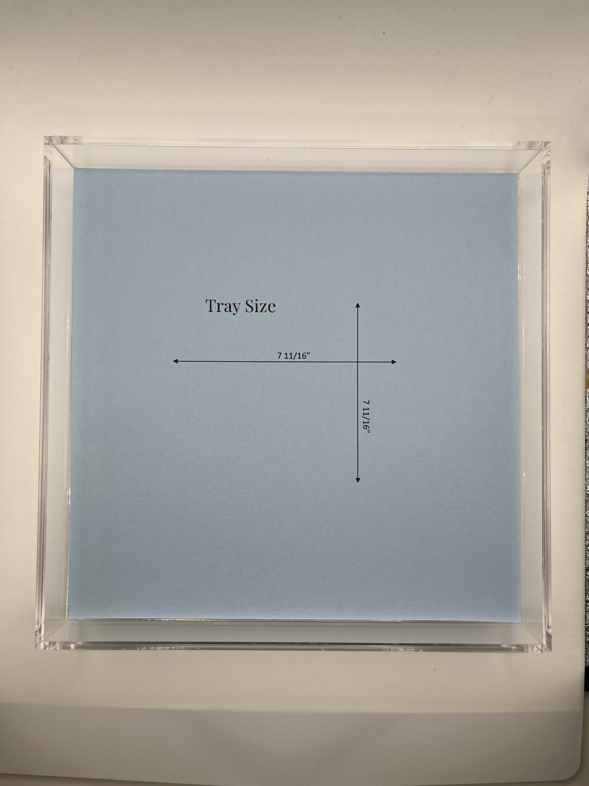 8x8 inch Acrylic Needlepoint Finishing Tray