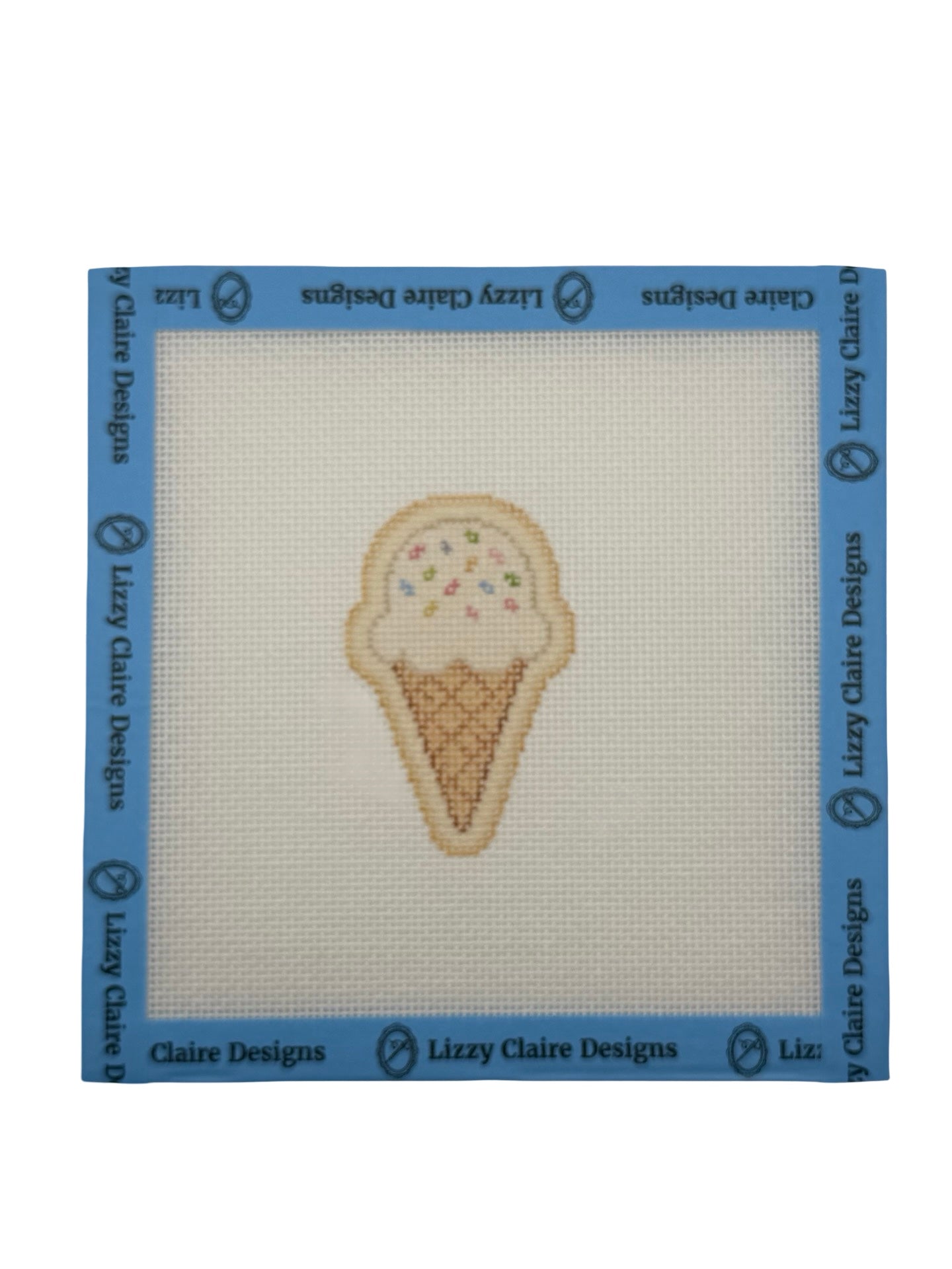 Ice Cream Cone - The Royal Icing Collection - 18 mesh - 6 x 6 - Needlepoint Canvas
