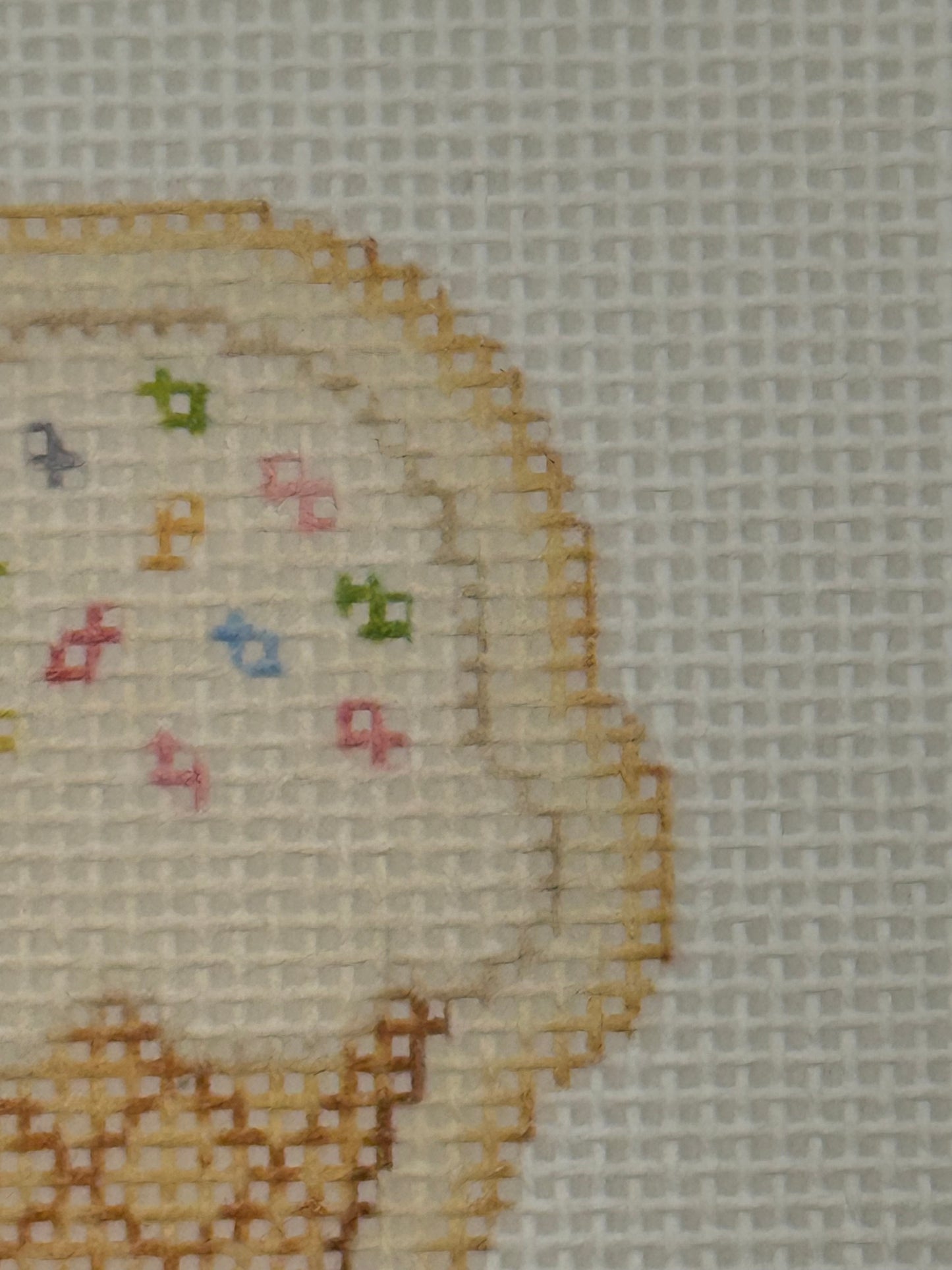 Ice Cream Cone - The Royal Icing Collection - 18 mesh - 6 x 6 - Needlepoint Canvas