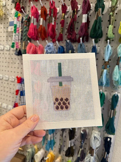 Iced Coffee - 18 mesh - 6 x 6 - Needlepoint Canvas