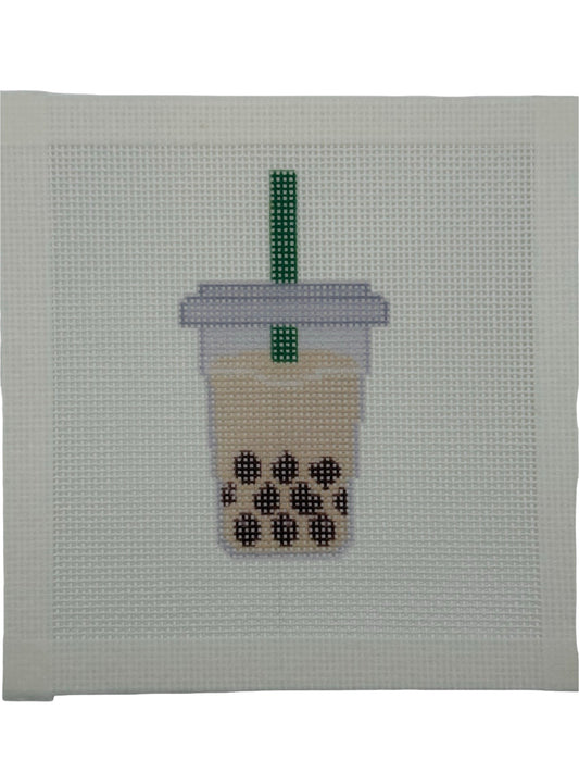 Iced Coffee - 18 mesh - 6 x 6 - Needlepoint Canvas