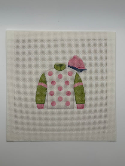 Jockey Silks Racing Jersey - 13 mesh - 6 x 6 - Needlepoint Canvas