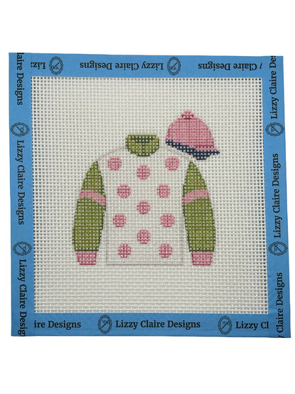 Jockey Silks Racing Jersey - 13 mesh - 6 x 6 - Needlepoint Canvas