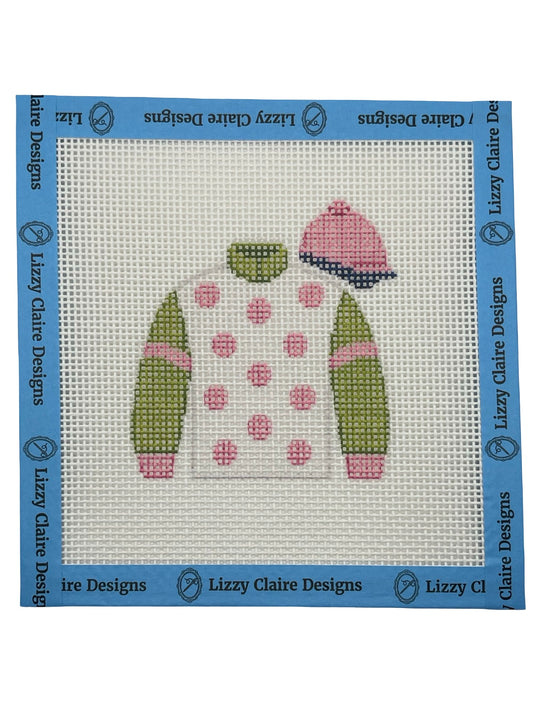 Jockey Silks Racing Jersey - 13 mesh - 6 x 6 - Needlepoint Canvas