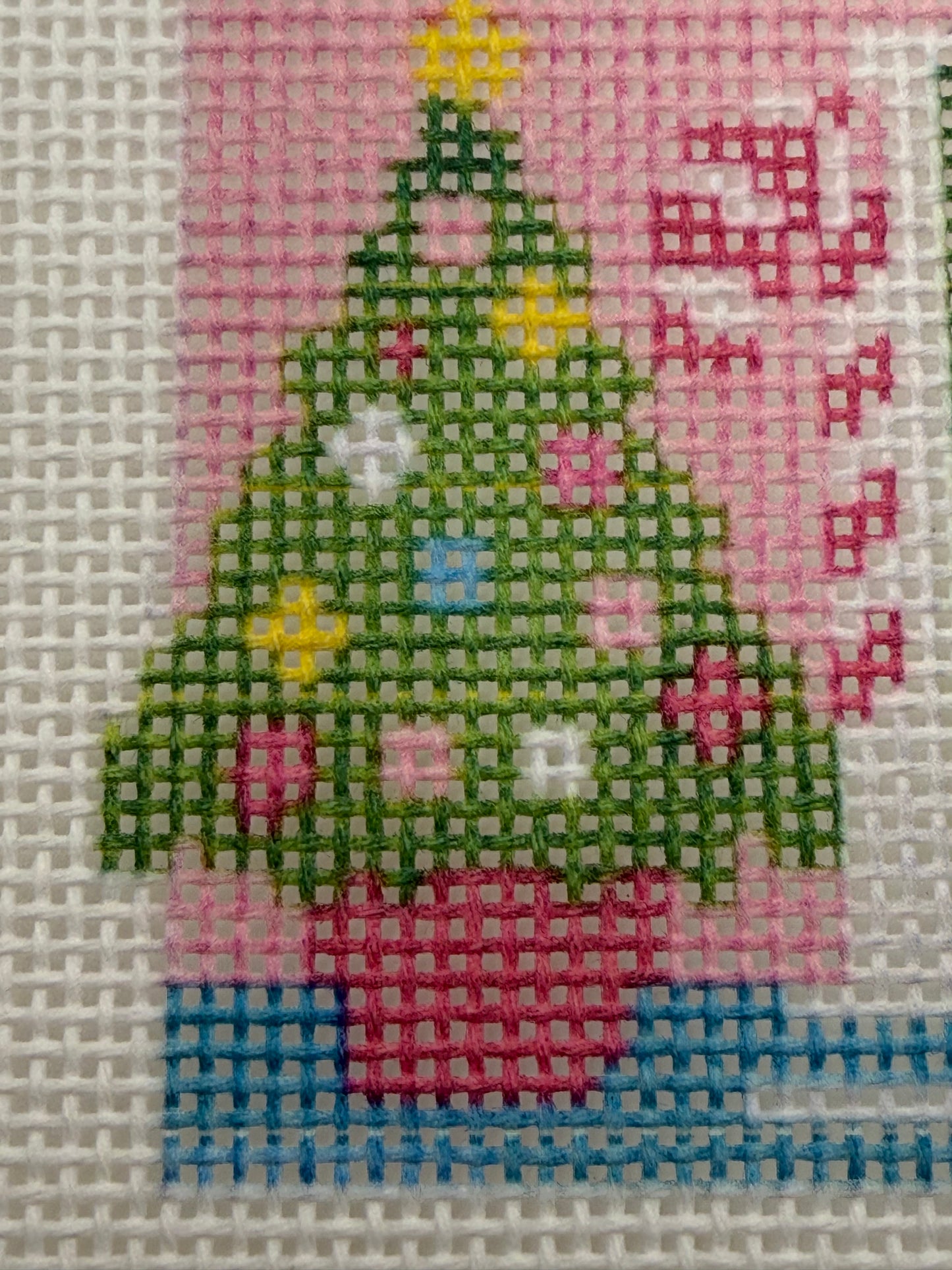 Lizzy Claire's Happy Neighborhood House - 18 mesh - 8 x 8 - Needlepoint Canvas