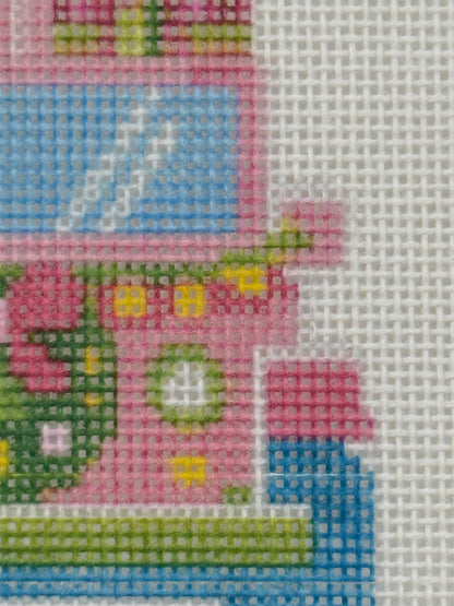 Lizzy Claire's Happy Neighborhood SUV - 18 mesh - 6 x 6 - Needlepoint Canvas