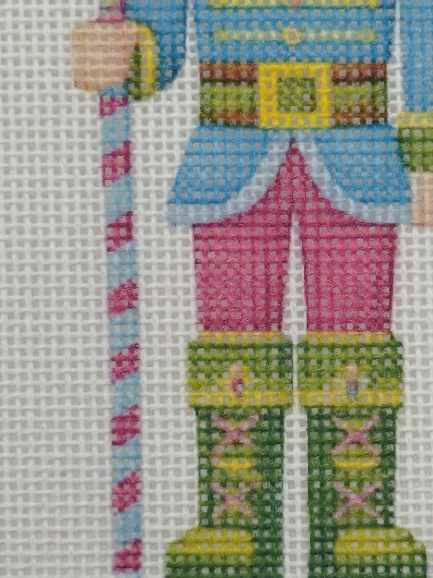 Lizzy Claire's Happy Neighborhood Nutcracker - 18 mesh - 8 x 8 - Needlepoint Canvas