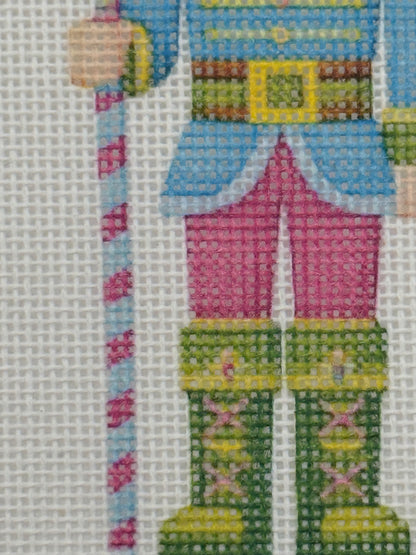 Lizzy Claire's Happy Neighborhood Nutcracker - 18 mesh - 8 x 8 - Needlepoint Canvas