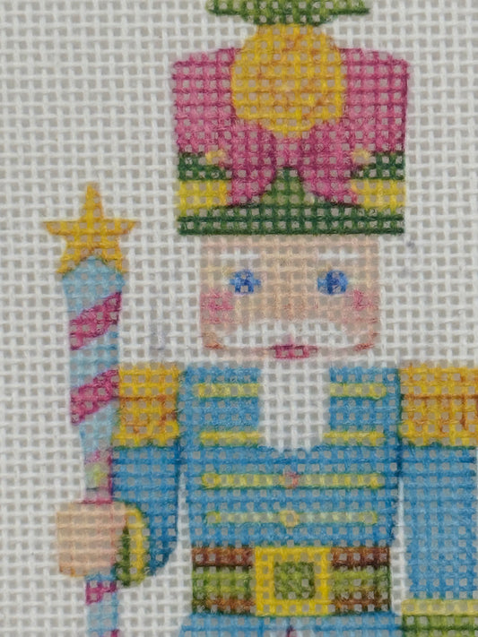 Lizzy Claire's Happy Neighborhood Nutcracker - 18 mesh - 8 x 8 - Needlepoint Canvas