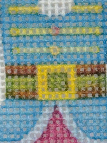 Lizzy Claire's Happy Neighborhood Nutcracker - 18 mesh - 8 x 8 - Needlepoint Canvas