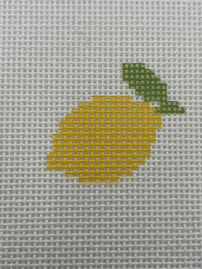 Lemon Beginner Kit - 13 mesh - 6 x 6 - Needlepoint Canvas
