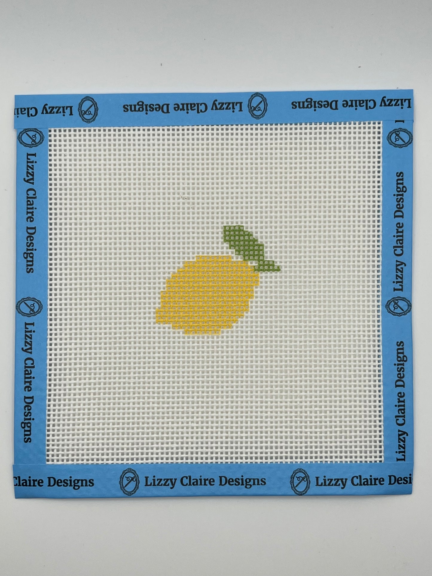 Lemon Beginner Kit - 13 mesh - 6 x 6 - Needlepoint Canvas