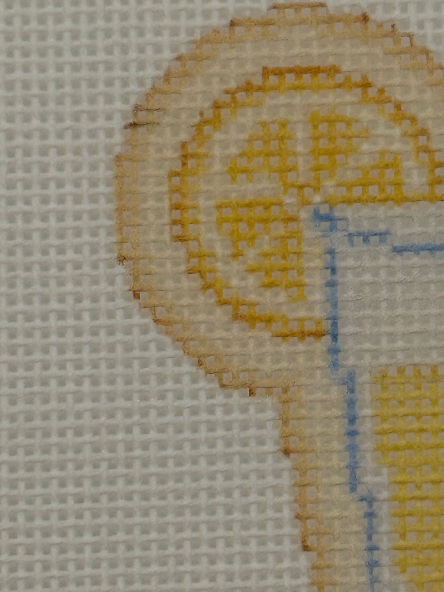Lemonade - The Royal Icing Collection - 18 mesh - 6 x 6 - Needlepoint Canvas
