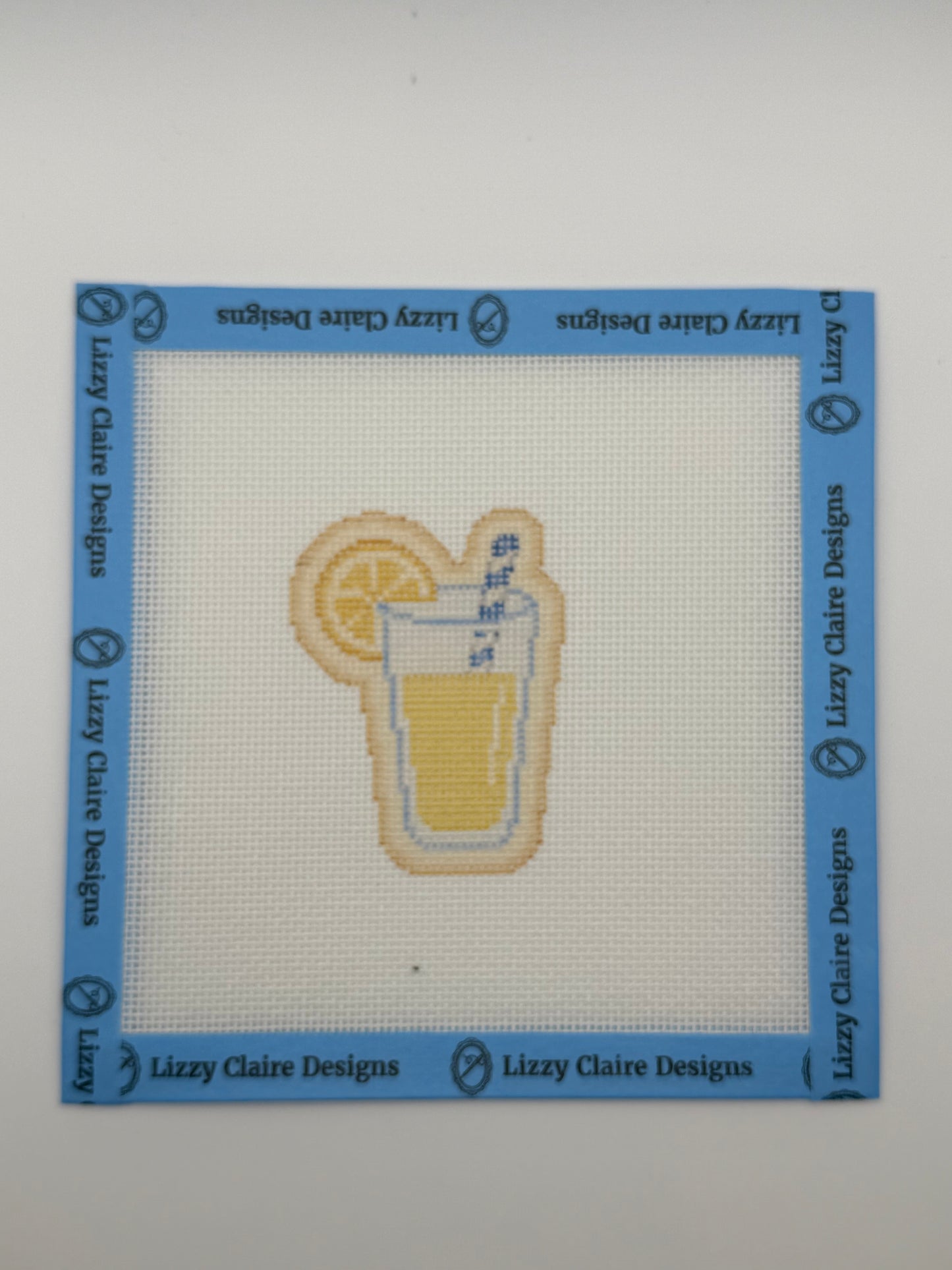 Lemonade - The Royal Icing Collection - 18 mesh - 6 x 6 - Needlepoint Canvas