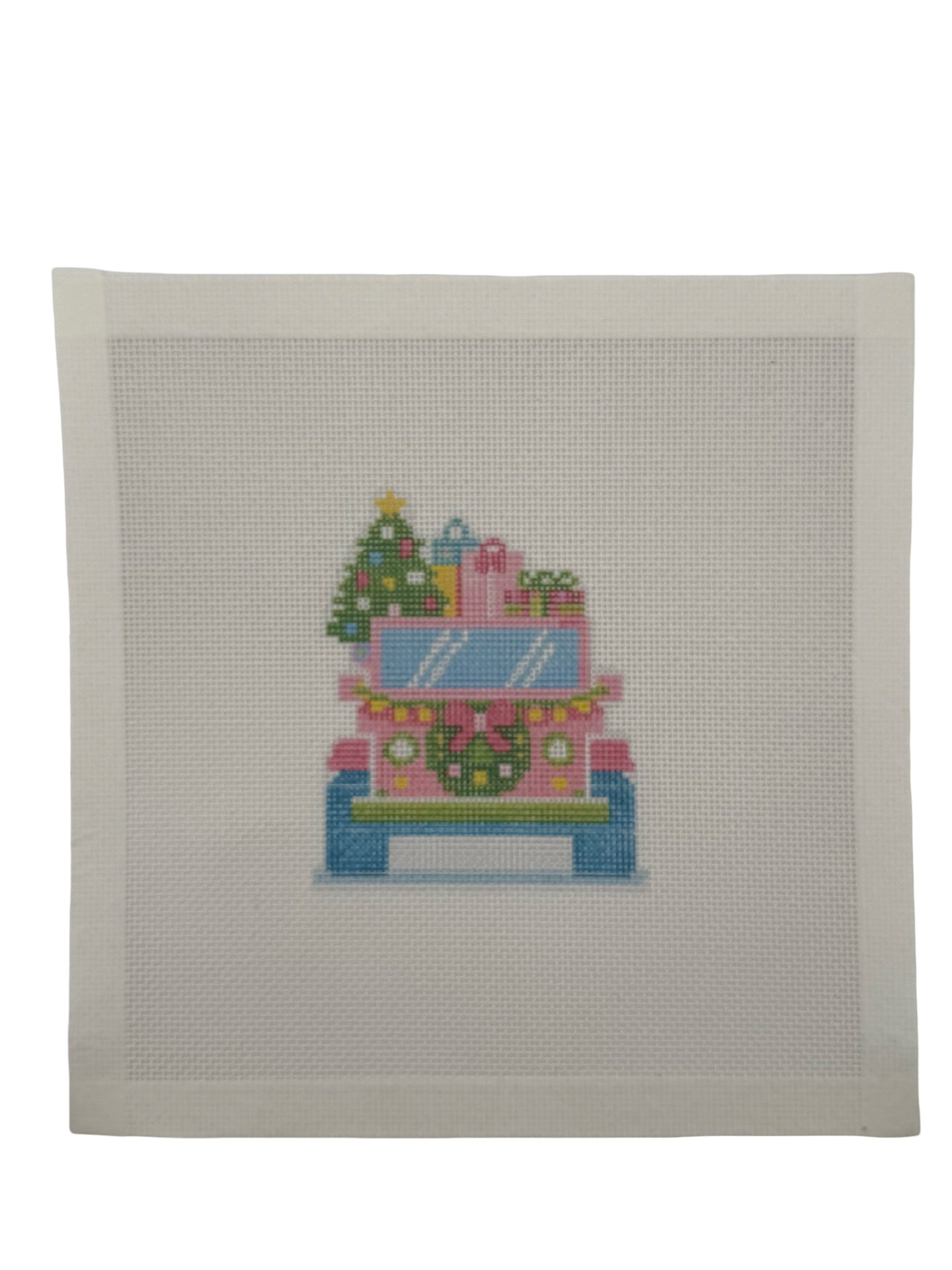 Lizzy Claire's Happy Neighborhood SUV - 18 mesh - 6 x 6 - Needlepoint Canvas