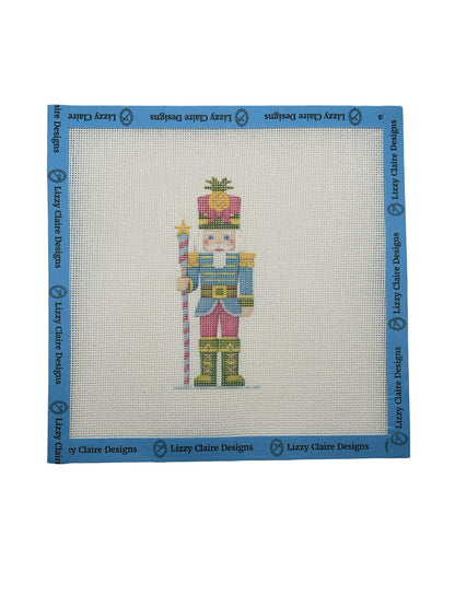 Lizzy Claire's Happy Neighborhood Nutcracker - 18 mesh - 8 x 8 - Needlepoint Canvas